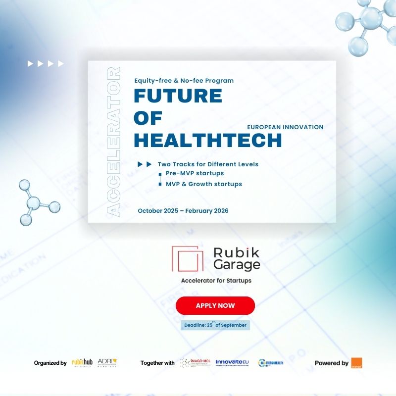 Applications for the next edition of Rubik Garage Startup Accelerator are now open!